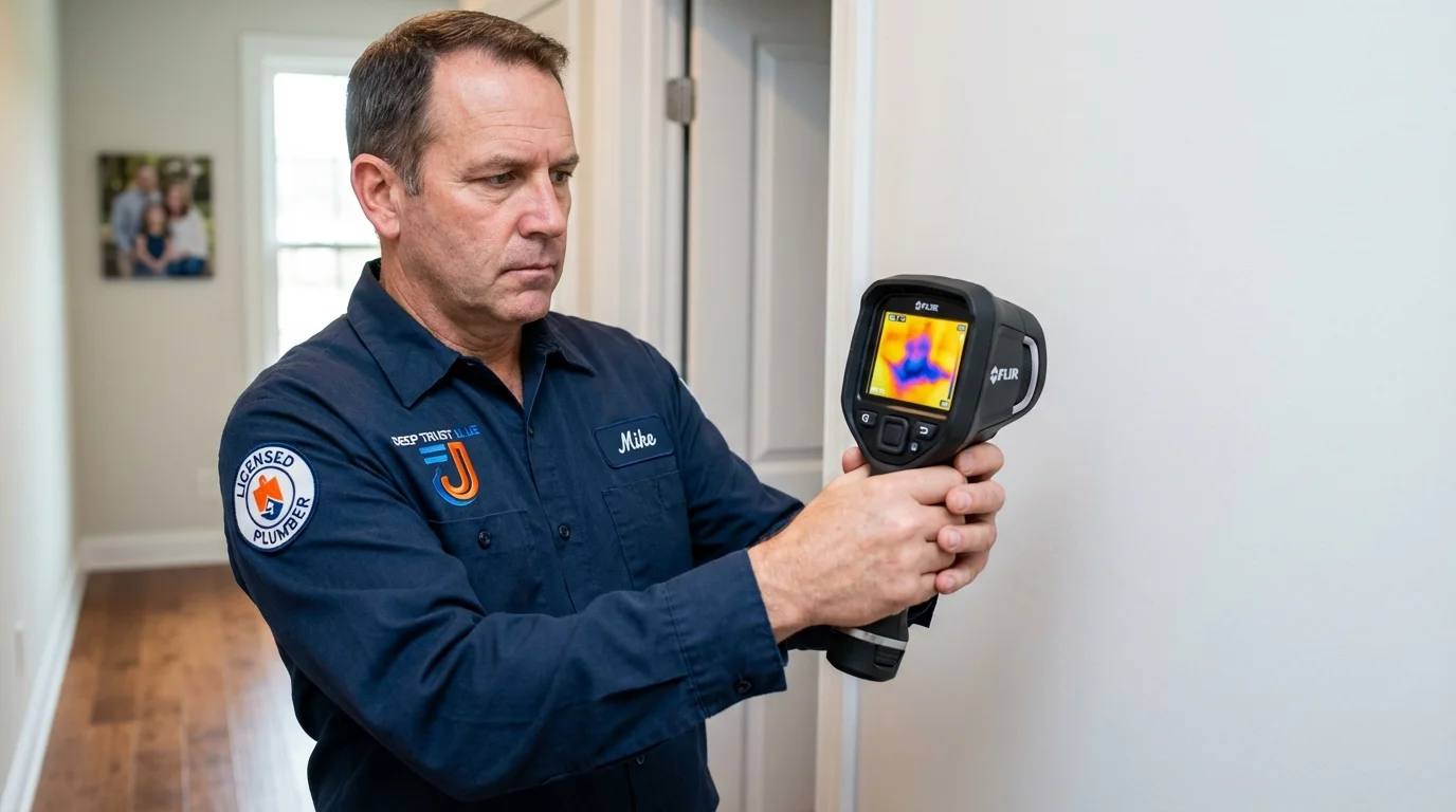 Thermal imaging leak detection by Johns Plumbing LLC in Walled Lake